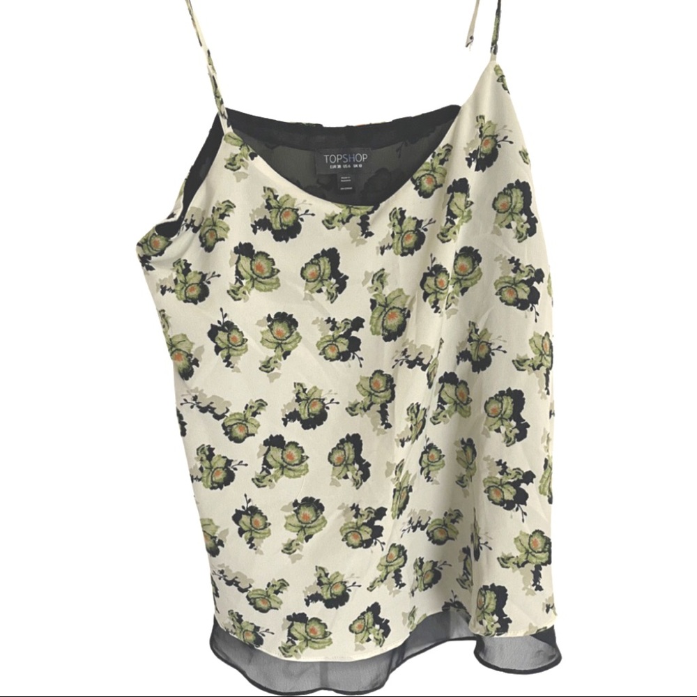 TOPSHOP | Floral Tank Top | Size US 6